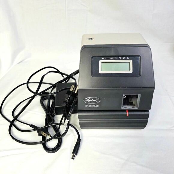 Lathem 5000E Digital Electronic Time Clock Recorder - Picture 1 of 8